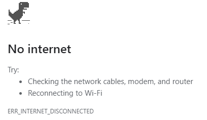 No Internet Dinosaur