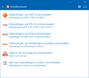 Dé uitzending gemist downloader